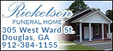 Ricketson Funeral Home Inc. Sponsorship Banner